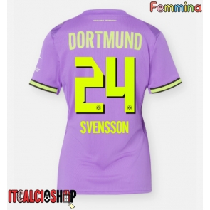 Borussia Dortmund Daniel Svensson #24 Terza Maglia Femmina 2026-27 Manica Corta
